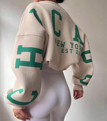 Dina | Oversized Sweatshirt KHAKI
