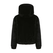 Women's Hooded Faux Fur Jacket Faux Fur Jacket