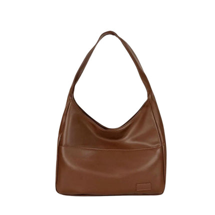 Maya Vegan Leather Hobo Bag Brown Handbags