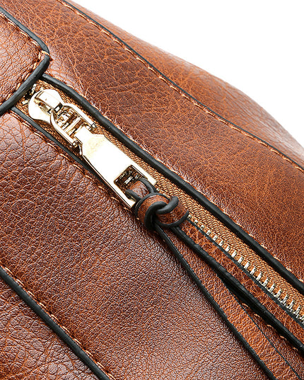 Zipper Bucket Messenger Bag Bag