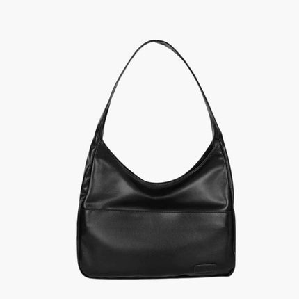 Maya Vegan Leather Hobo Bag Black Handbags