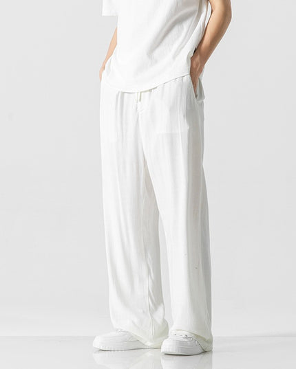Men's Summer Linen Pants White Trousers