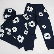Denim Tears Tracksuit Set Navy blue suit Hoodie