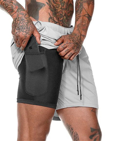 Pocket Compression Shorts Lime Shorts