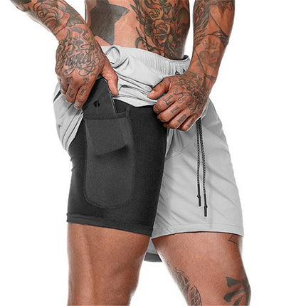 Pocket Compression Shorts Lime Shorts