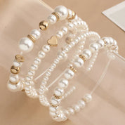 Flari Pearl ribbon pack of 4 - fits all wrists Jewellery