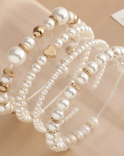Flari Pearl ribbon pack of 4 - fits all wrists Jewellery