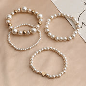 Flari Pearl ribbon pack of 4 - fits all wrists Jewellery