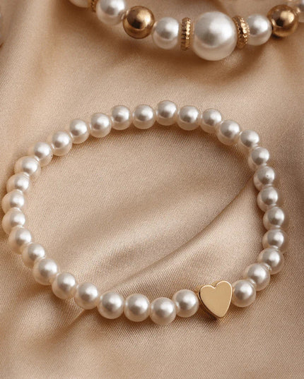 Flari Pearl ribbon pack of 4 - fits all wrists Jewellery