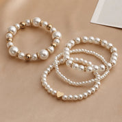Flari Pearl ribbon pack of 4 - fits all wrists Jewellery