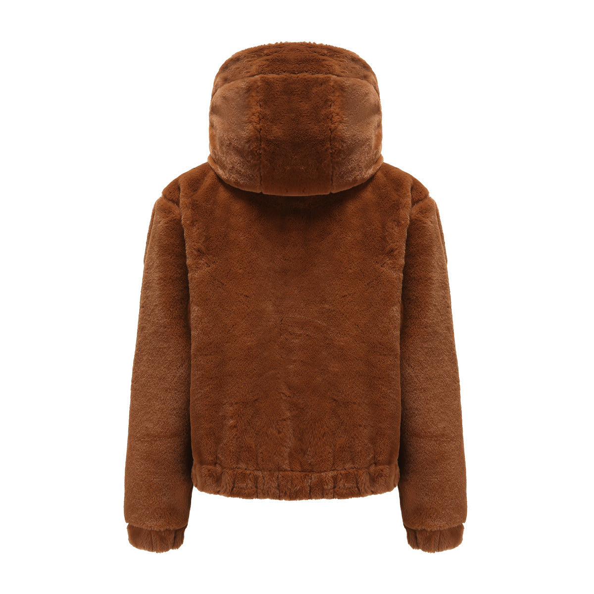 Women's Hooded Faux Fur Jacket Faux Fur Jacket