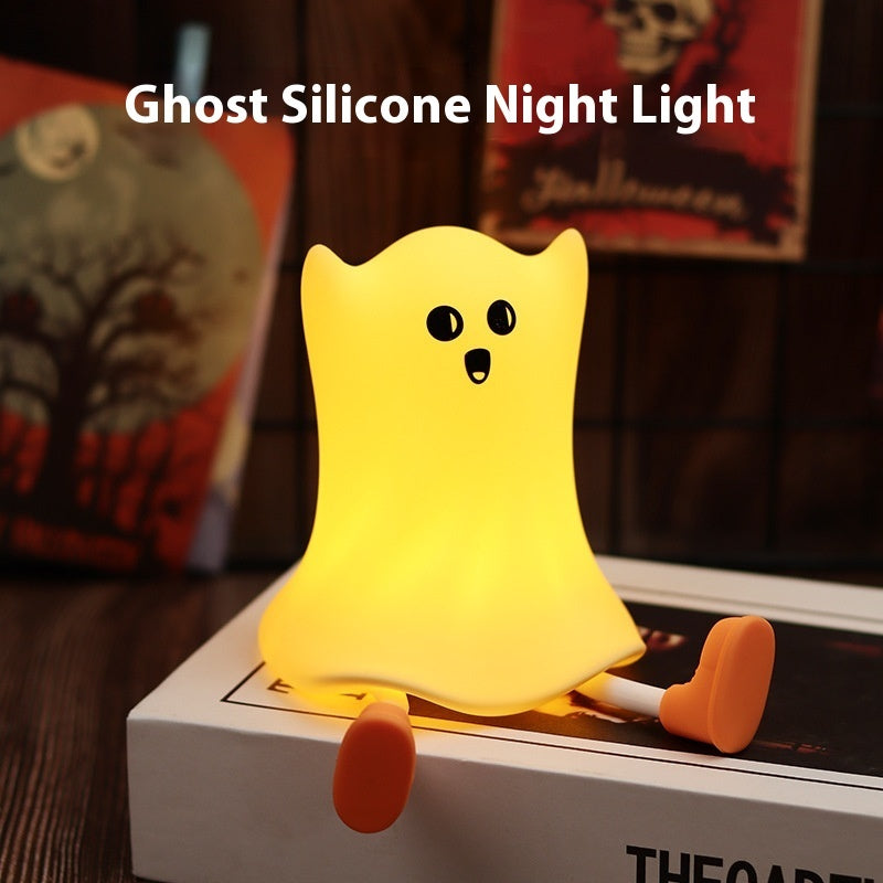 Sweet Ghost Silicone Touch Lamp Halloween Decorations