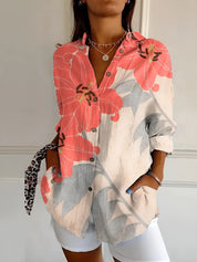 Saffron | Printed Blouse - OKOHOKO™ FASHION