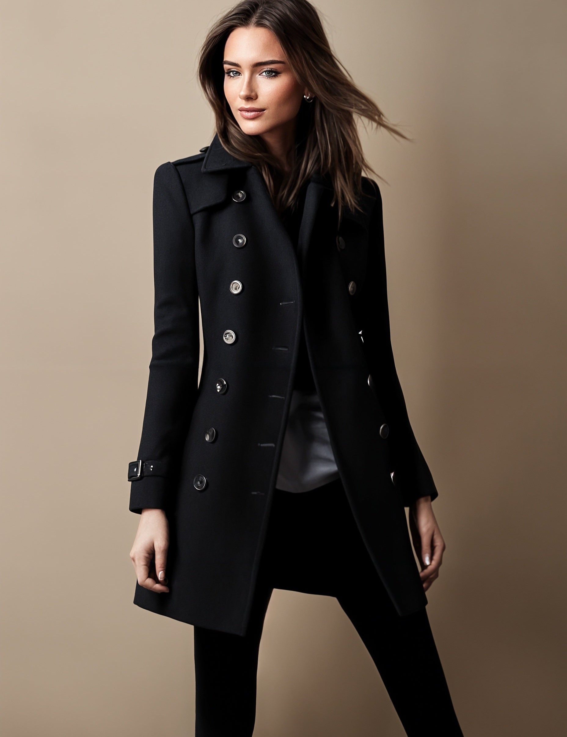 Chic Elegant Coat Black Chic Elegant Coat