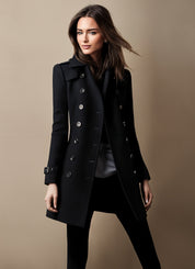Chic Elegant Coat Black Chic Elegant Coat