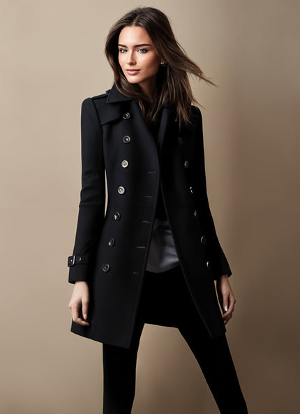 Chic Elegant Coat Black Chic Elegant Coat