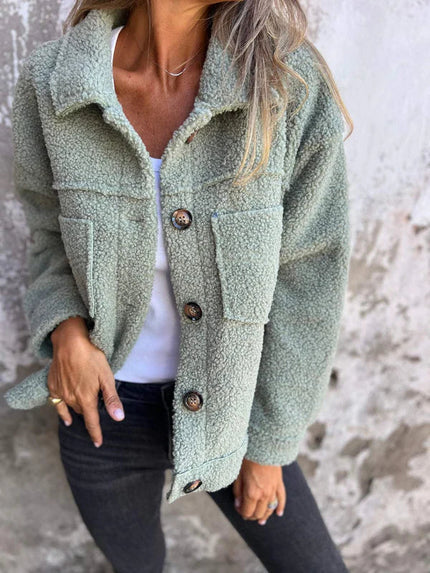 Dionne™| Elegant Wool-Blend Jacket Green