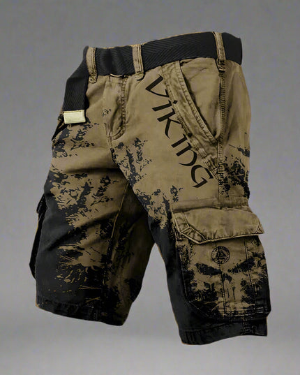 George | High-Quality Cargo Shorts Black Brown Men Shorts