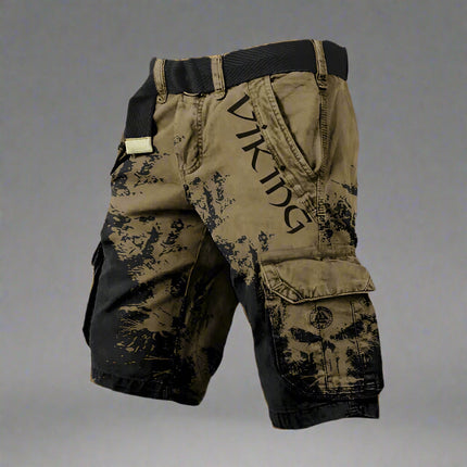 George | High-Quality Cargo Shorts Black Brown Men Shorts