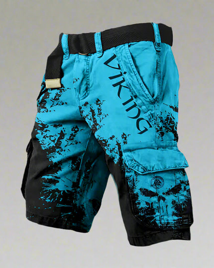 George | High-Quality Cargo Shorts Cyan Black Men Shorts