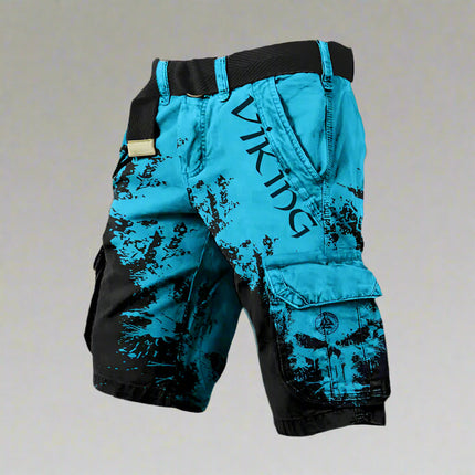 George | High-Quality Cargo Shorts Cyan Black Men Shorts