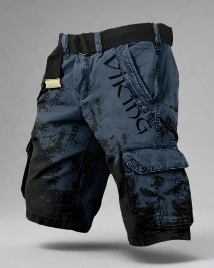 George | High-Quality Cargo Shorts Blue Black Men Shorts
