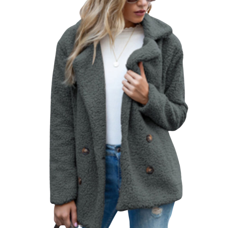 Morgan - Fleece Jacket Gray Coat