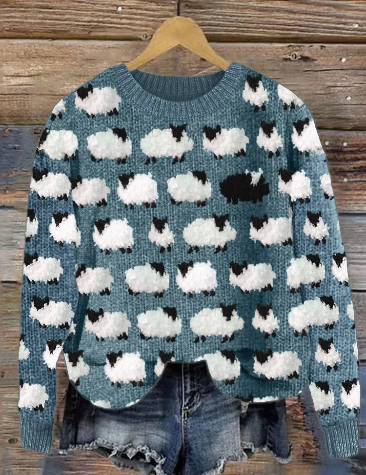 Martha - Stylish Sweater Blue Sweaters