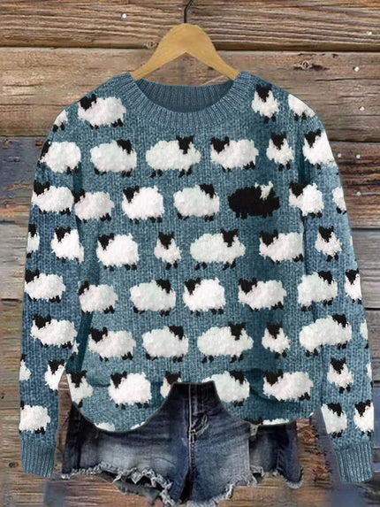 Martha - Stylish Sweater Blue Sweaters