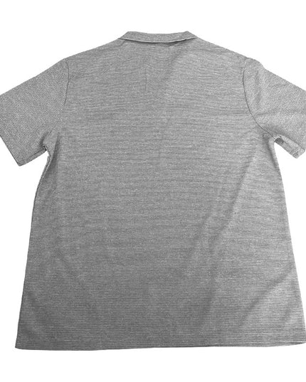 Men’s Waffle Lapel V‑Neck Short‑Sleeve Polo T-Shirts