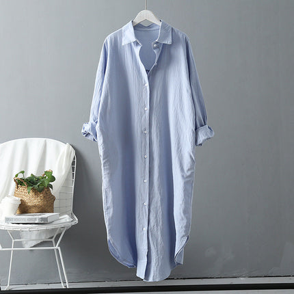 Halena | Long-sleeved shirt Blue Shirt