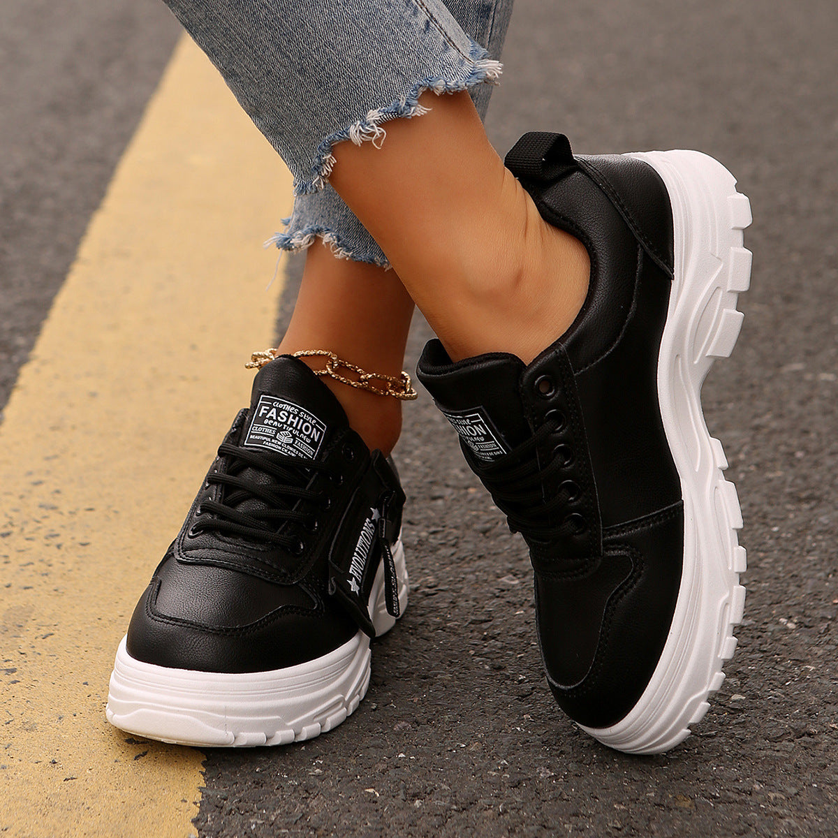 Thick-Soled Casual Sneakers for Women Sneakers