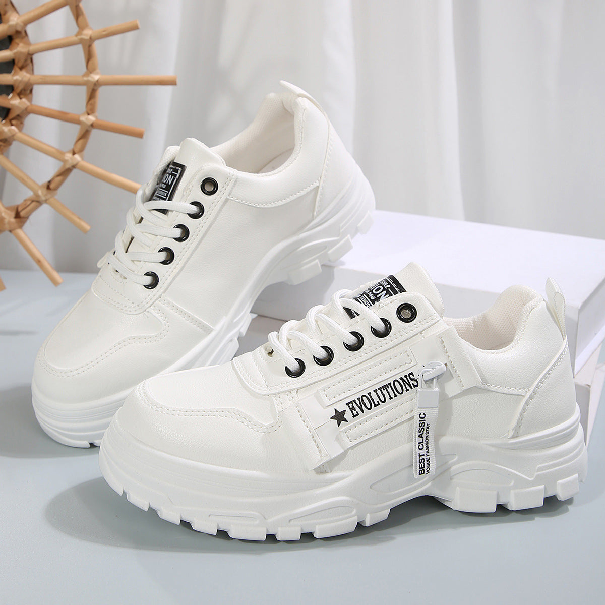 Thick-Soled Casual Sneakers for Women Sneakers