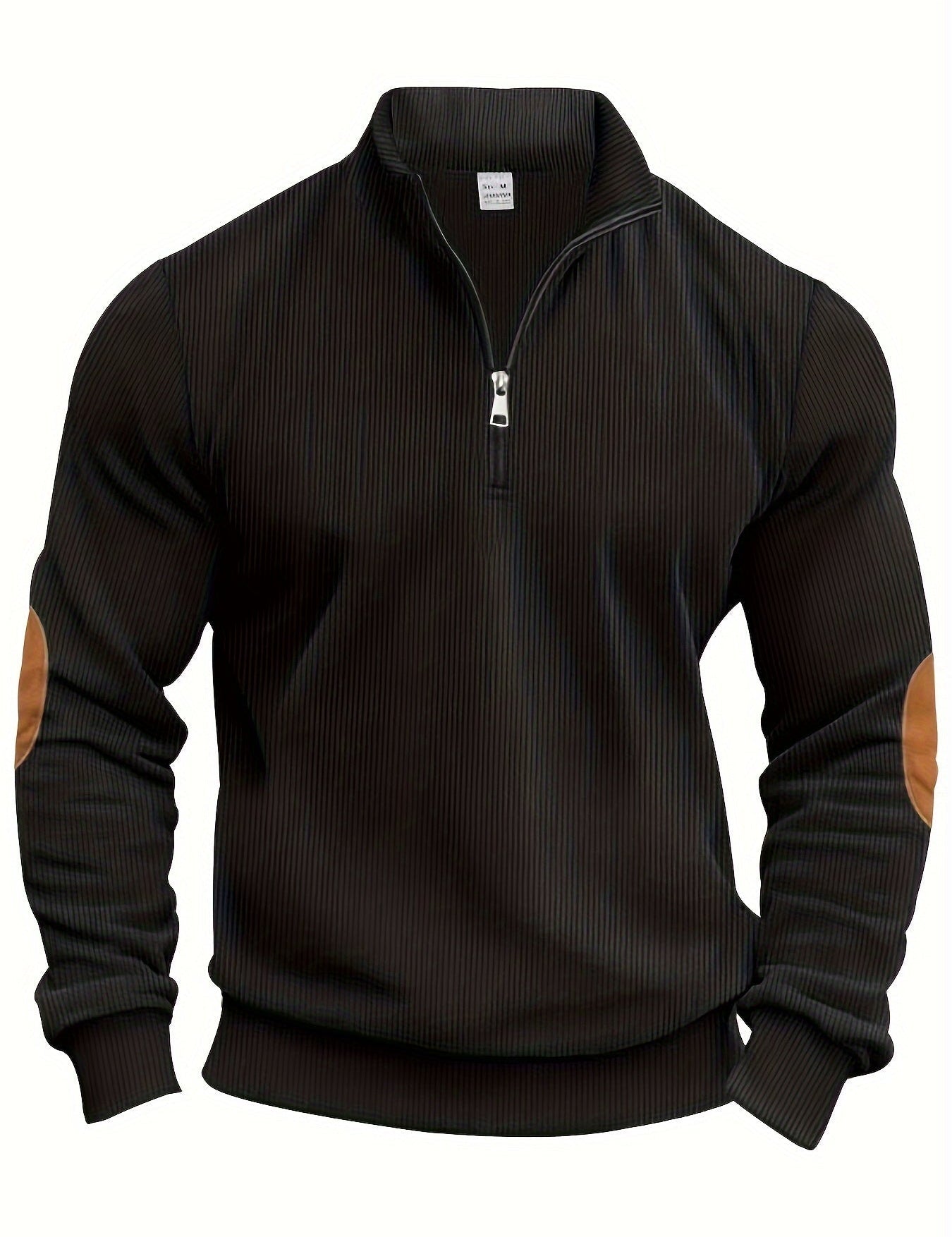 Men's Classic Quarter-Zip Sweater Black Sweater
