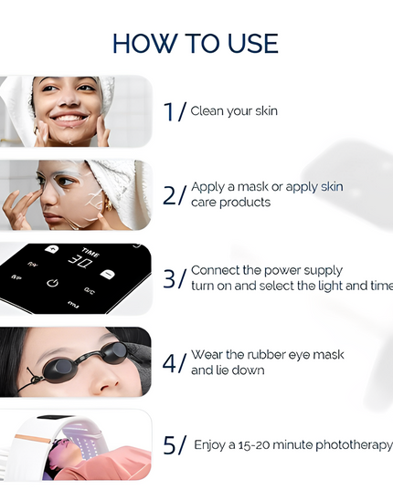 7 Colors Pdt Led Photon Light Therapy Machine Beauty