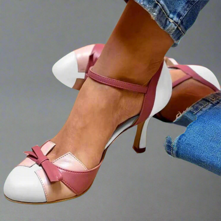 Pain Free Comfort Heels White heel