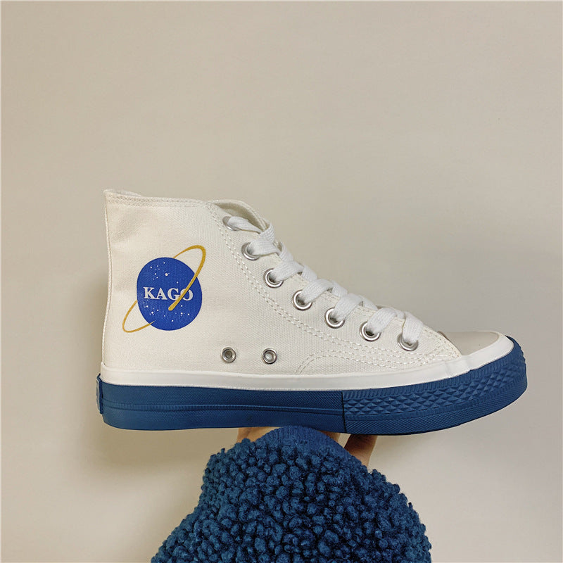 Space Walk High-Top Shoes Sneakers