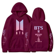 BTS Unisex Hoodie Red wine Hoodie