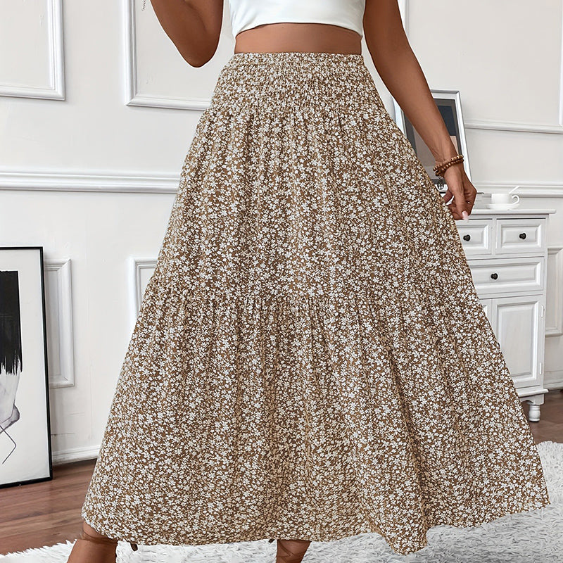 Women's Boho Floral Maxi Skirt Skirts