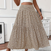 Women's Boho Floral Maxi Skirt Skirts