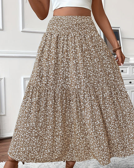 Women's Boho Floral Maxi Skirt Skirts