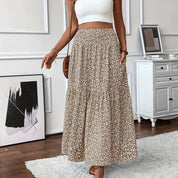 Women's Boho Floral Maxi Skirt Skirts