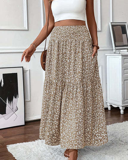Women's Boho Floral Maxi Skirt Skirts
