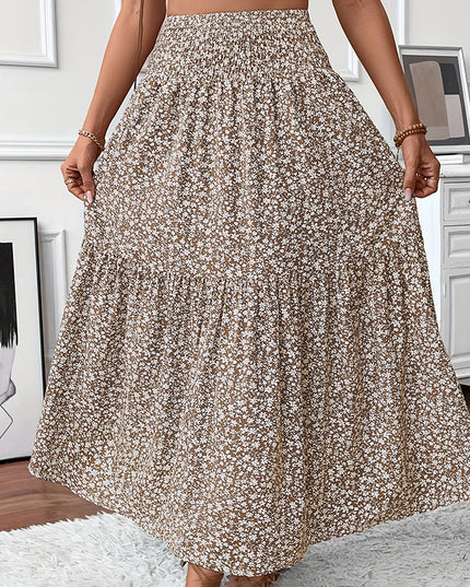 Women's Boho Floral Maxi Skirt Skirts