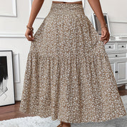 Women's Boho Floral Maxi Skirt Skirts