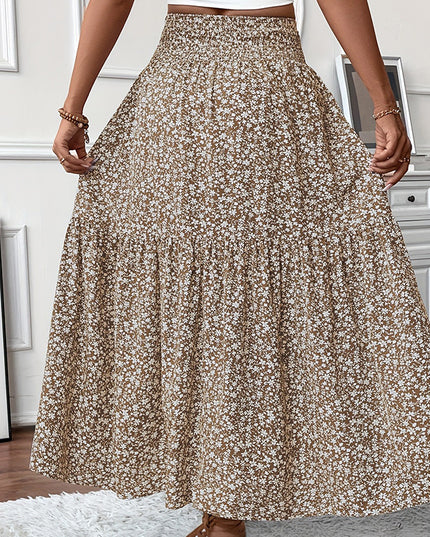 Women's Boho Floral Maxi Skirt Skirts