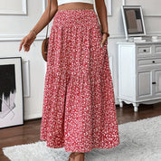 Women's Boho Floral Maxi Skirt Skirts
