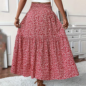 Women's Boho Floral Maxi Skirt Skirts
