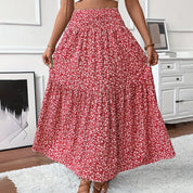 Women's Boho Floral Maxi Skirt Skirts