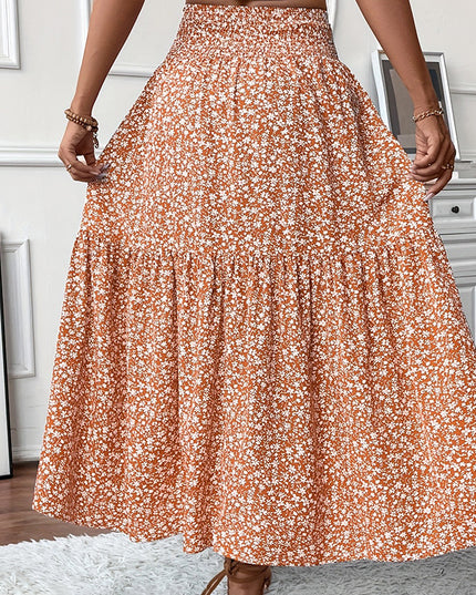 Women's Boho Floral Maxi Skirt Skirts